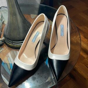 Prada size 37 1/2, spectator pumps
